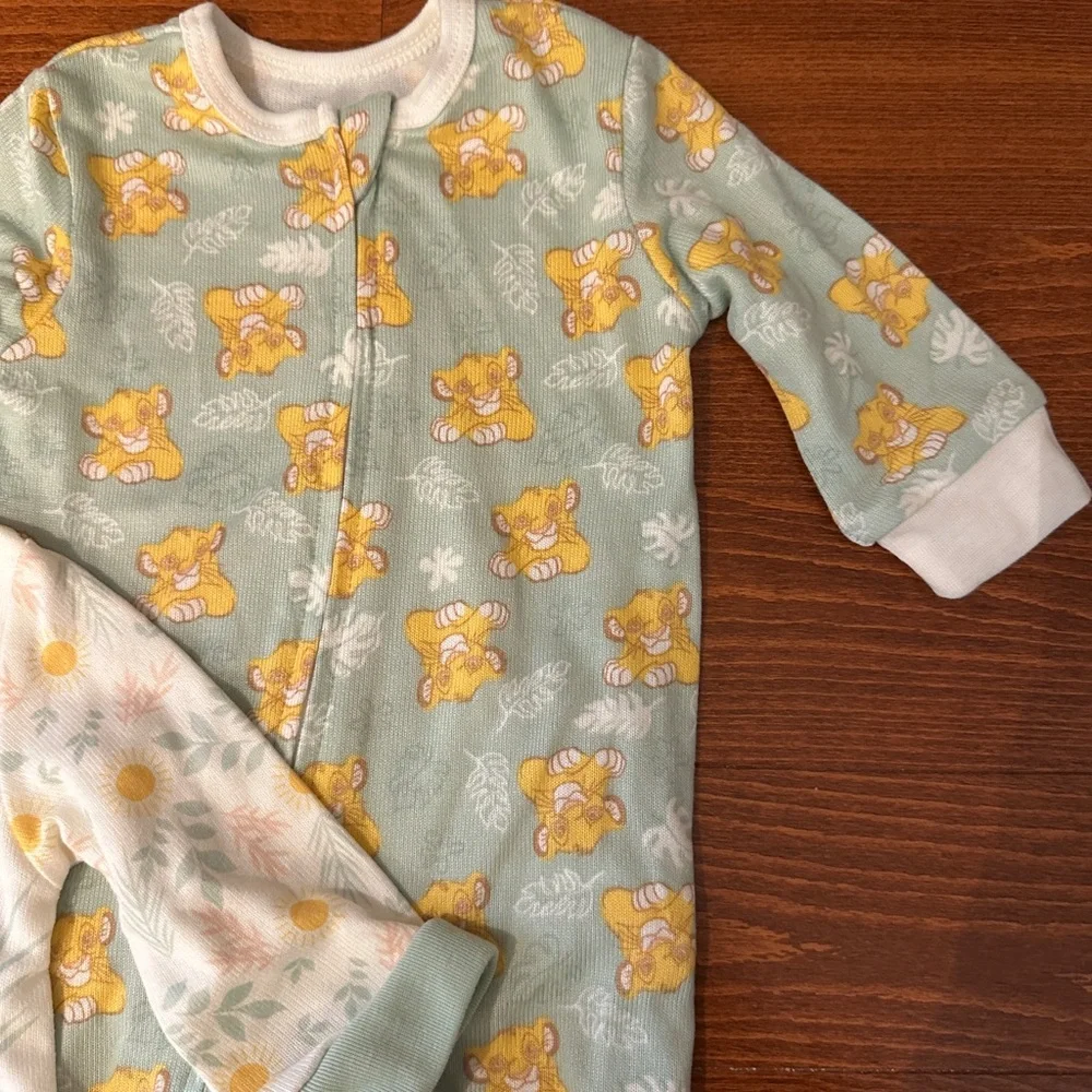 Disney Baby Lion King One-Piece Footed Pajama Bundle - Picture 3 of 5